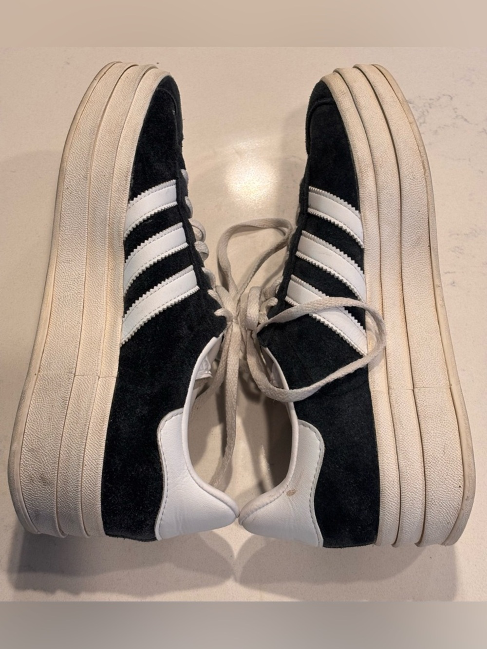 adidas Women’s Size 8.5 Gazelle Bold Navy Suede Sneakers 3 Layer - Picture 9 of 11